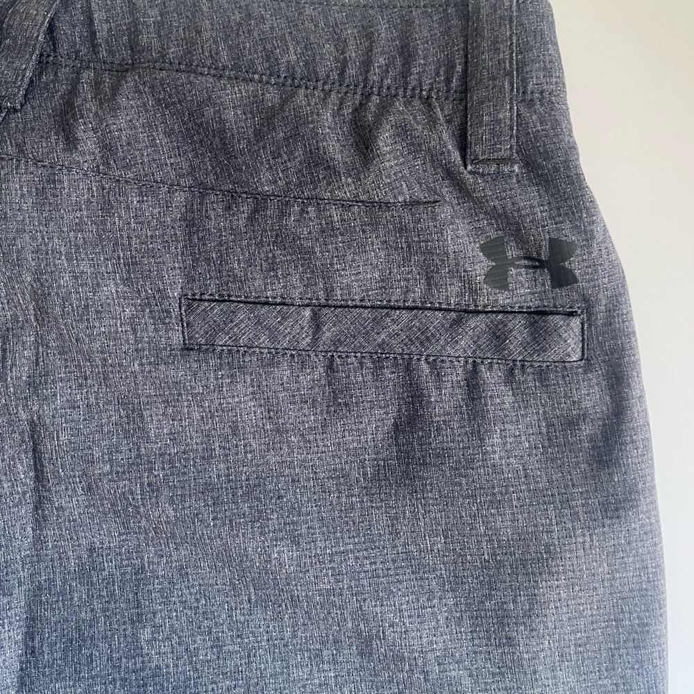 UNDER ARMOUR MEN’S PANS 30X30 LOOSE HEATHER GRAY PERFORMANCE GOLF UA DRIVE FLEX - Picture 7 of 12